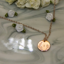 Load image into Gallery viewer, Belle - Initial Disc Necklace