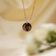 Load image into Gallery viewer, Belle - Initial Disc Necklace