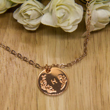 Load image into Gallery viewer, Belle - Initial Disc Necklace