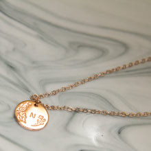 Load image into Gallery viewer, Belle - Initial Disc Necklace