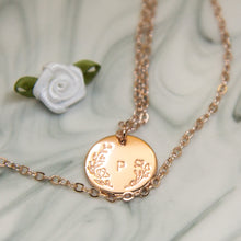 Load image into Gallery viewer, Belle - Initial Disc Necklace