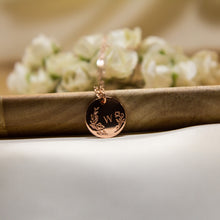 Load image into Gallery viewer, Belle - Initial Disc Necklace